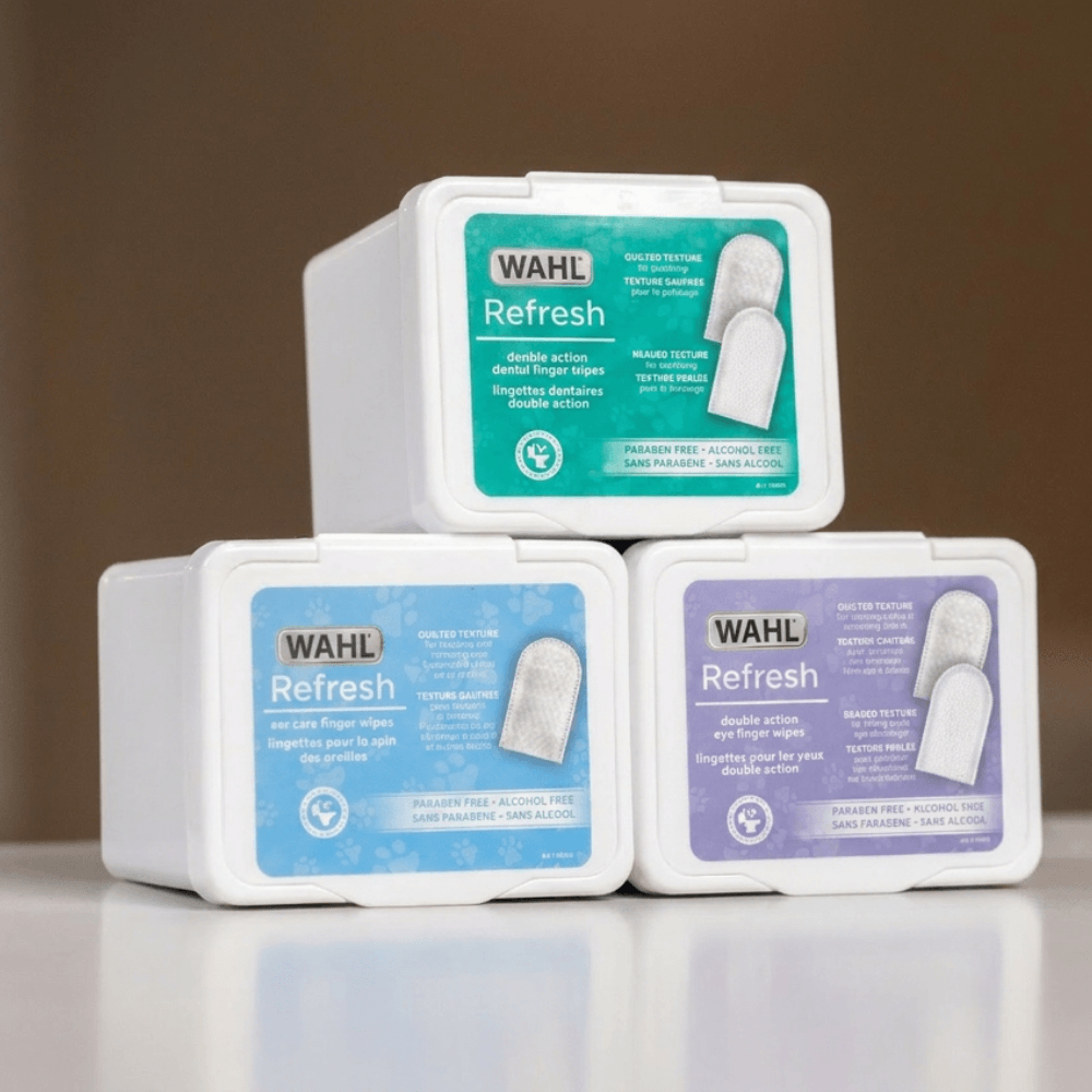 DOG DENTAL CLEANING FINGER WIPES - 100 CT