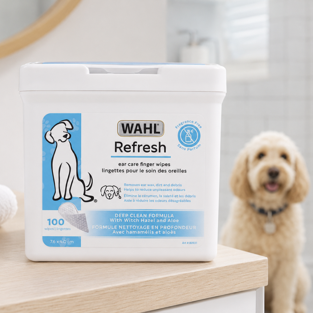DOG EAR CLEANING FINGER WIPES-100 CT