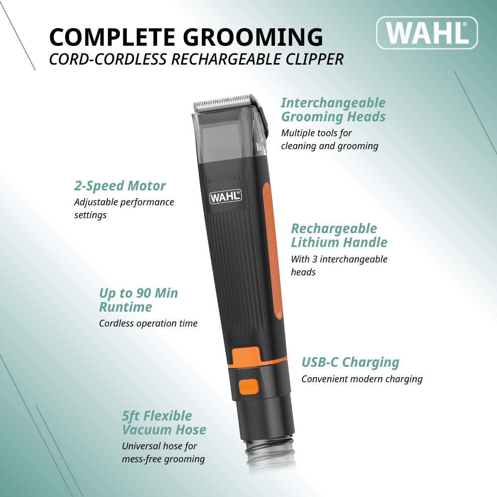 GROOM & VAC LITHIUM COMBO KIT