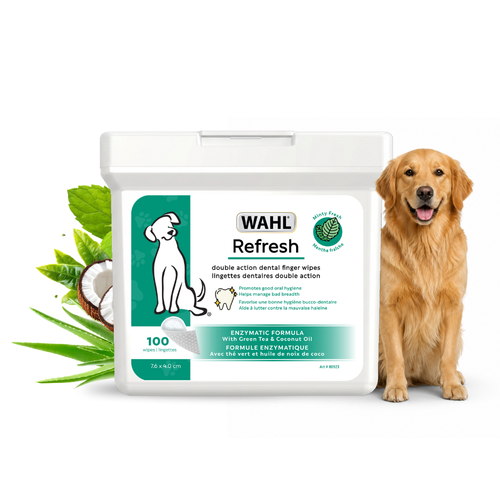 DOG DENTAL CLEANING FINGER WIPES - 100 CT