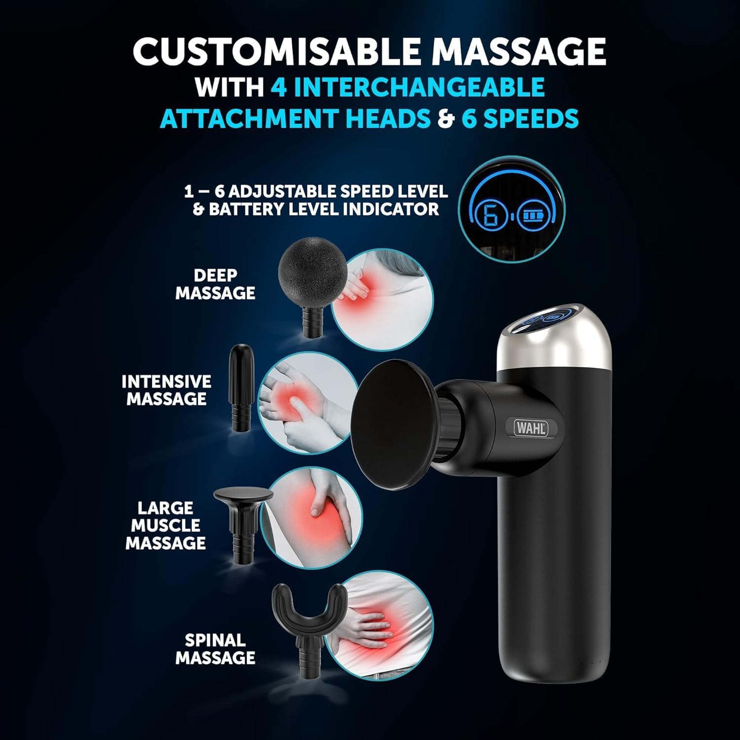 MINI PISTOLET DE MASSAGE AU LITHIUM-ION