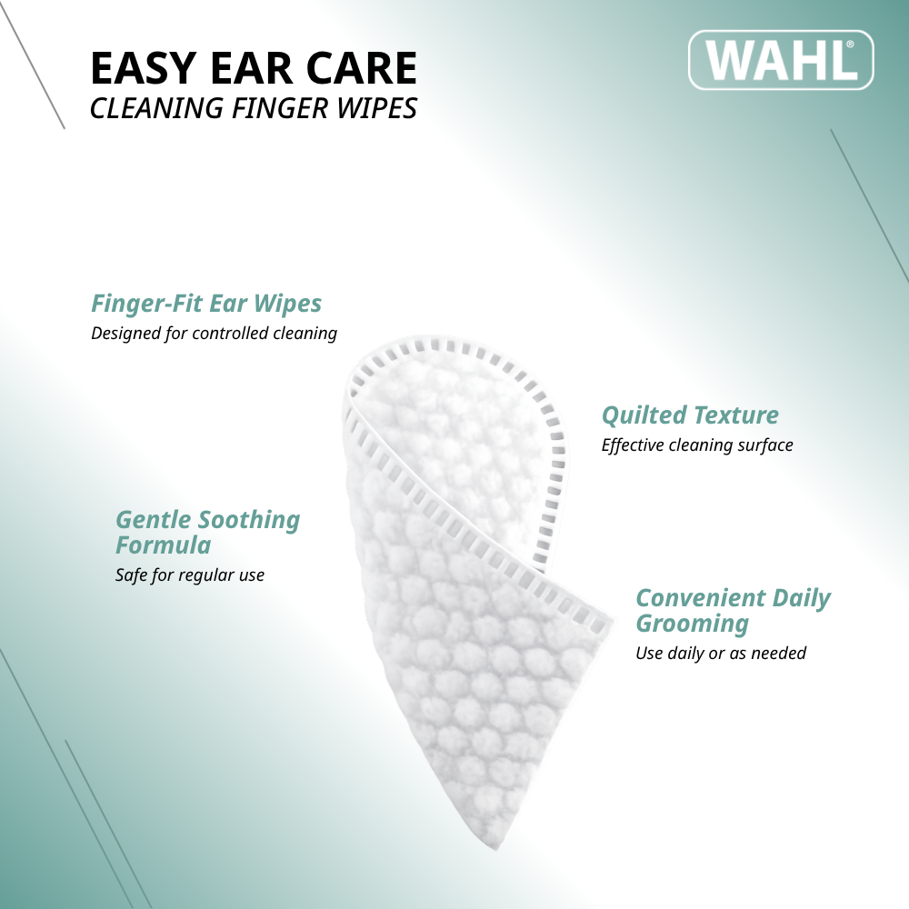 DOG EAR CLEANING FINGER WIPES-100 CT