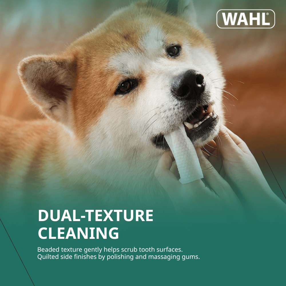 DOG DENTAL CLEANING FINGER WIPES - 100 CT