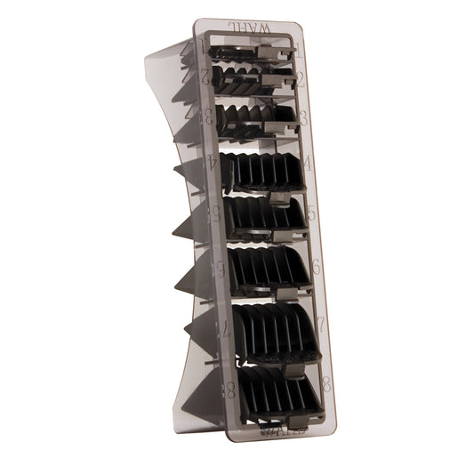 Caddy de guides avec 8 guides de tondeuse noirs