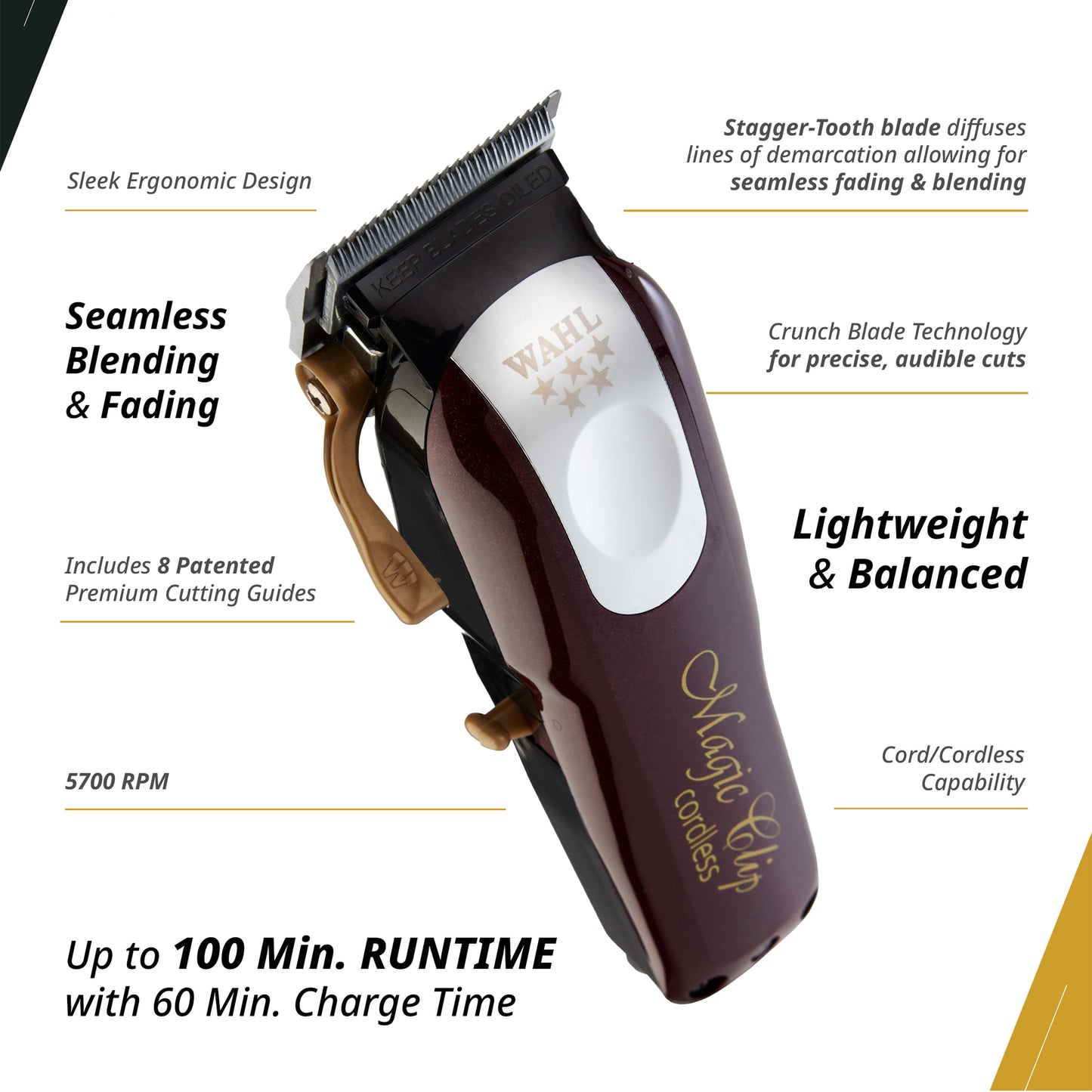 MAGIC CLIP® AU LITHIUM SANS FIL 5 ÉTOILES 