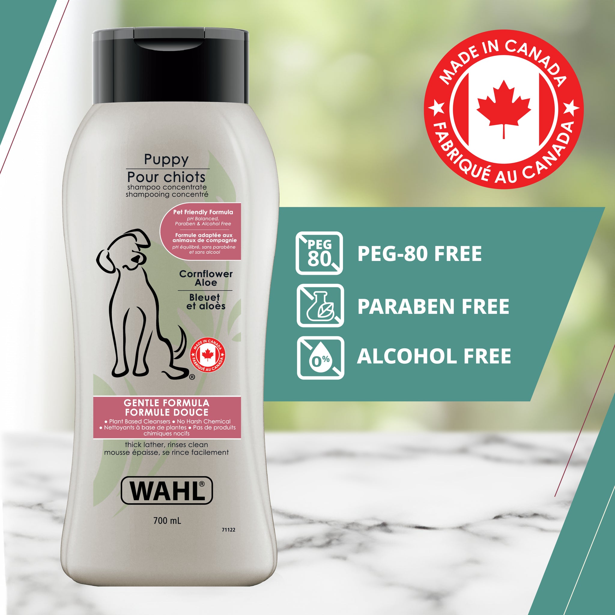 SHAMPOING POUR CHIOT 700ML-BLEUET ALOE