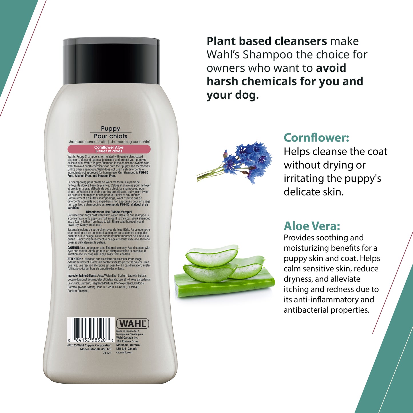 SHAMPOING POUR CHIOT 700ML-BLEUET ALOE