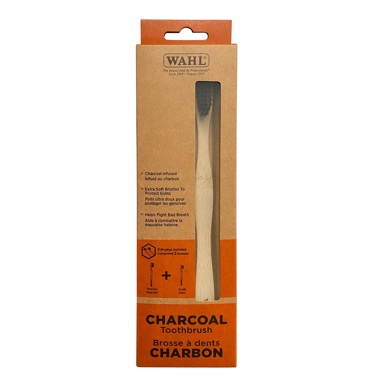 BROSSE À DENTS EN BAMBOU AU CHARBON