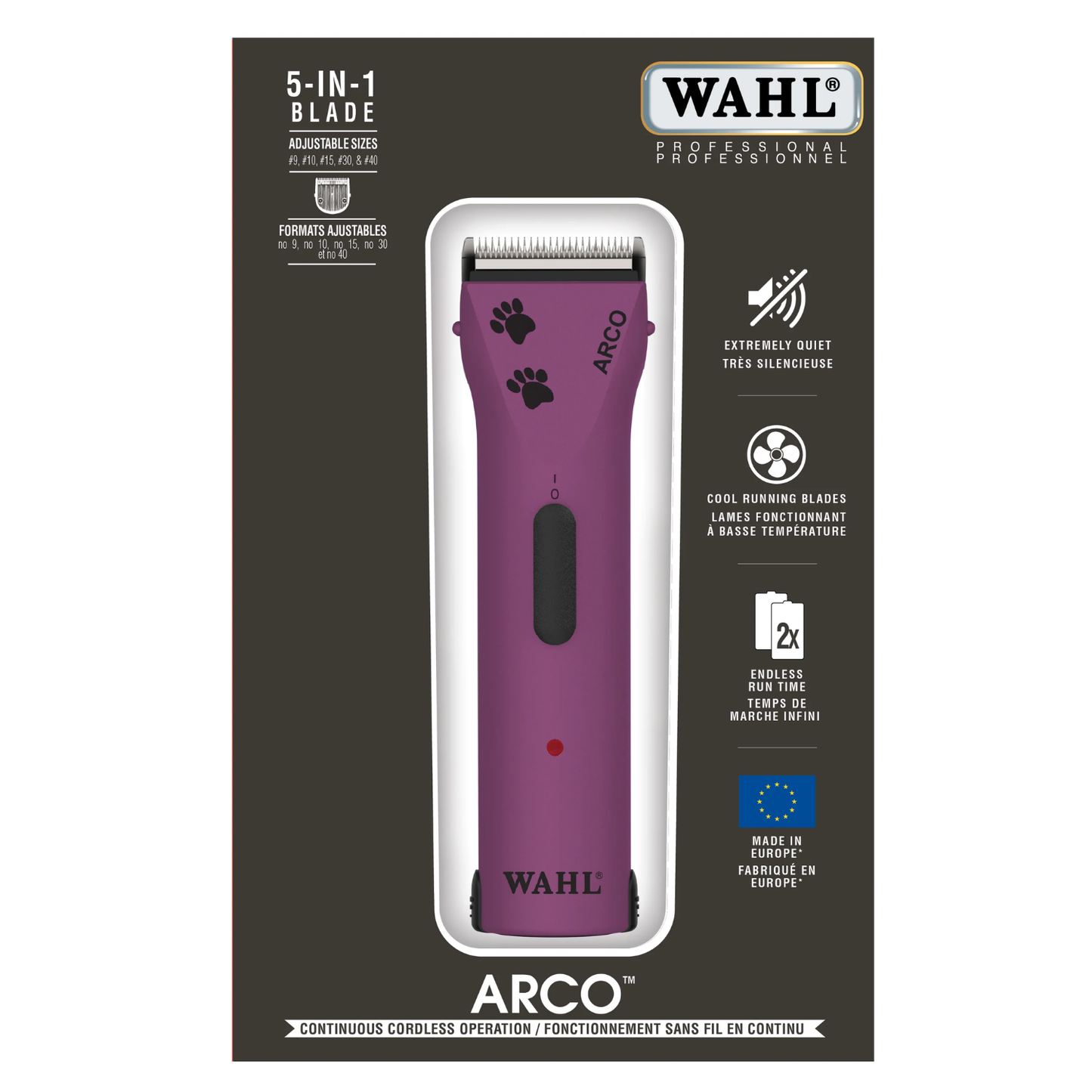 Kit de toilettage Wahl Pro Animal Arco et Peanut