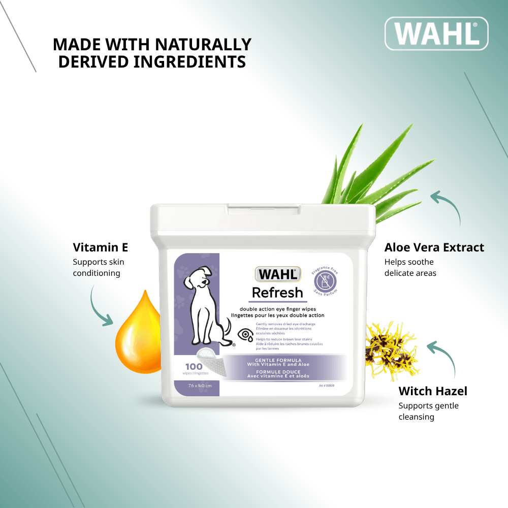 DOG EYE CLEANING FINGER WIPES - 100 CT