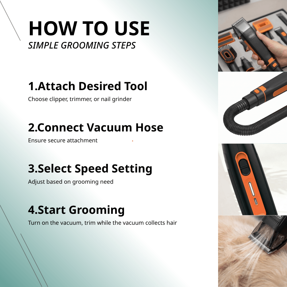 GROOM & VAC LITHIUM COMBO KIT