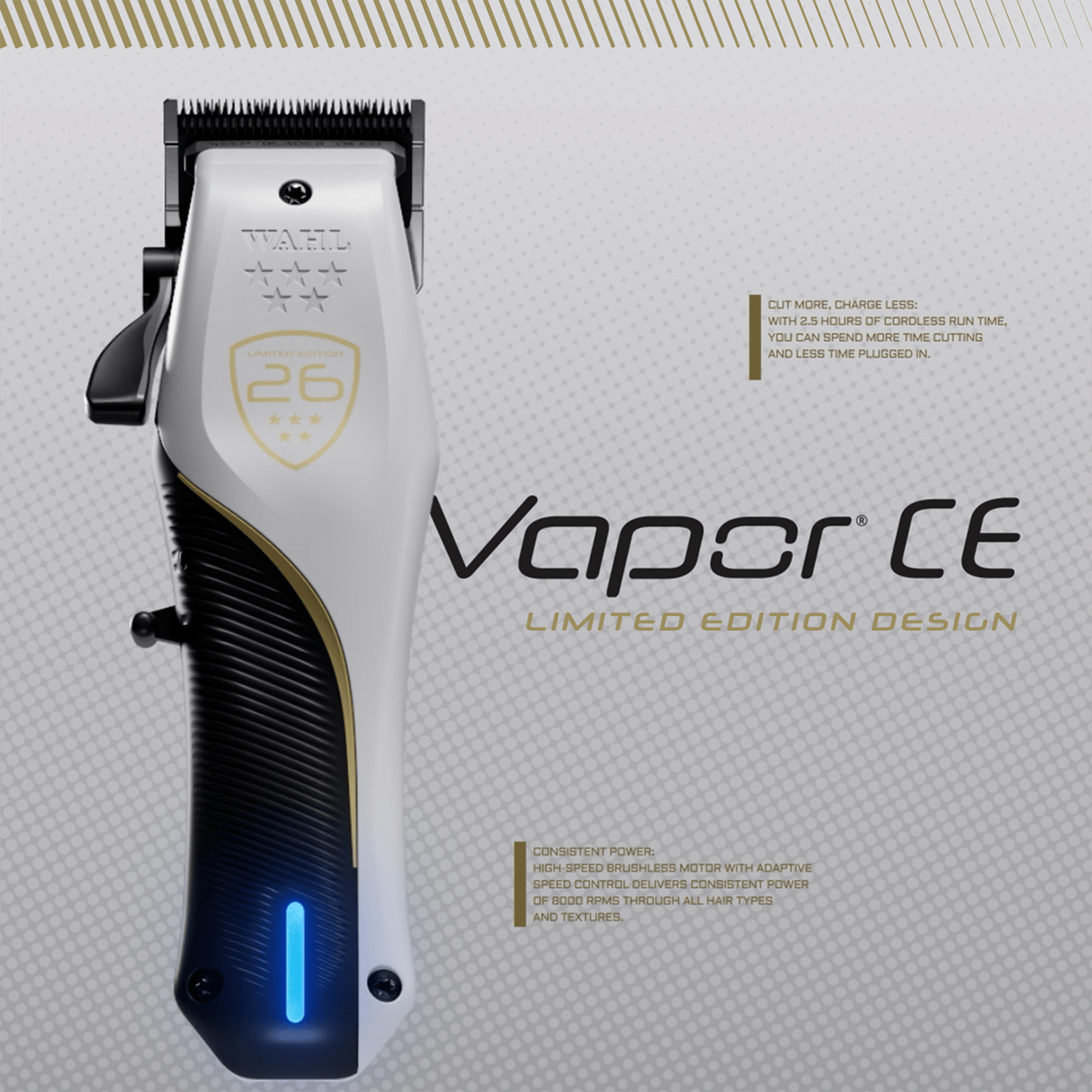 5 STAR VAPOR™ CORD/CORDLESS CLIPPER CHAMPIONSHIP EDITION