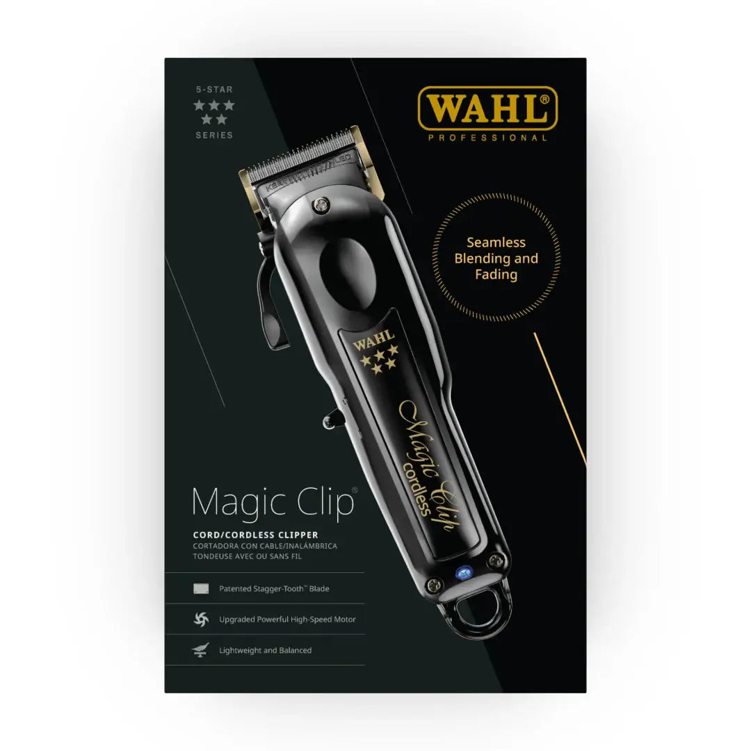 wahl 5 star black magic clip cord cordless clipper