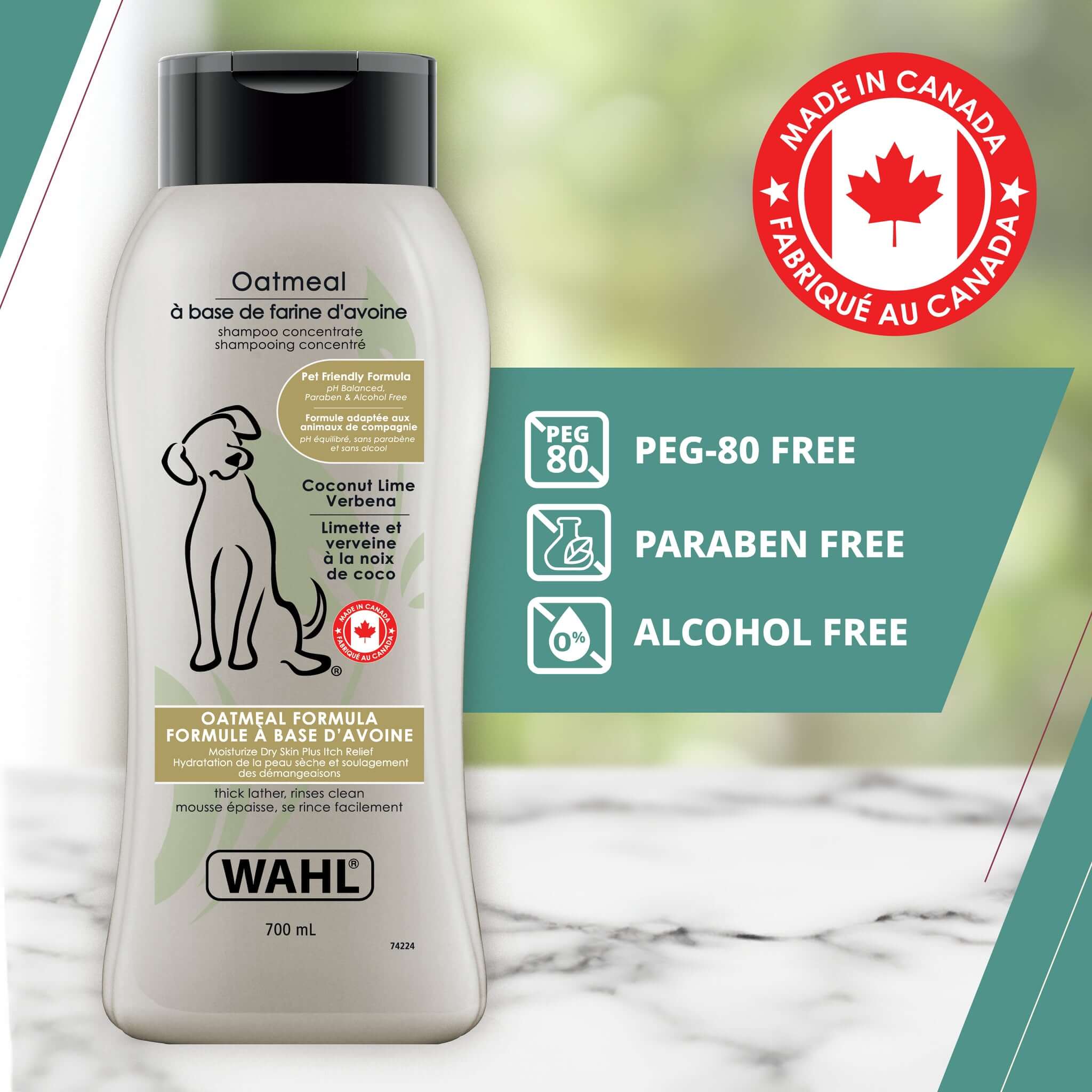 wahl dog shampoo oatmeal