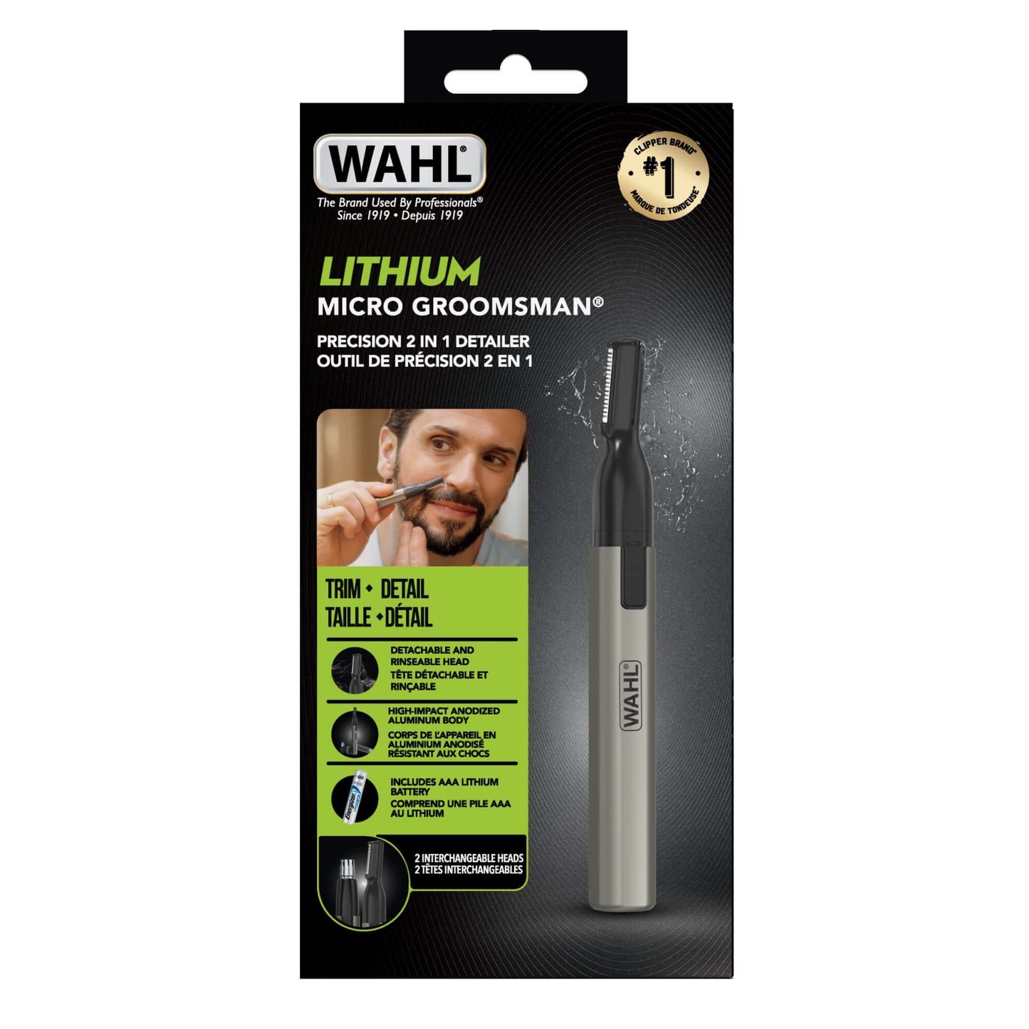 wahl lithium micro groomsman trimmer